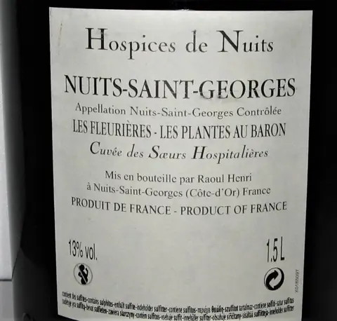 2015 Nuits Saint-Georges Les Fleurières - Les Plantes au Baron - Cuvée des Soeurs Hospitalières - Bourgondië - 1 Magnum (1,5 L)