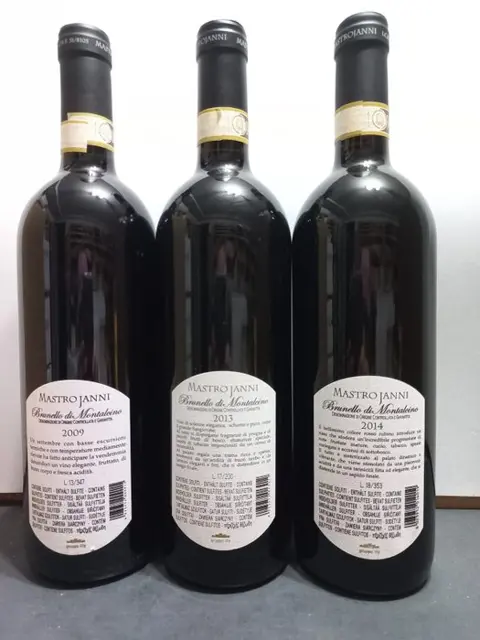 2009, 2013 & 2014 Mastrojanni - Brunello di Montalcino DOCG - 3 Flessen (0.75 liter)