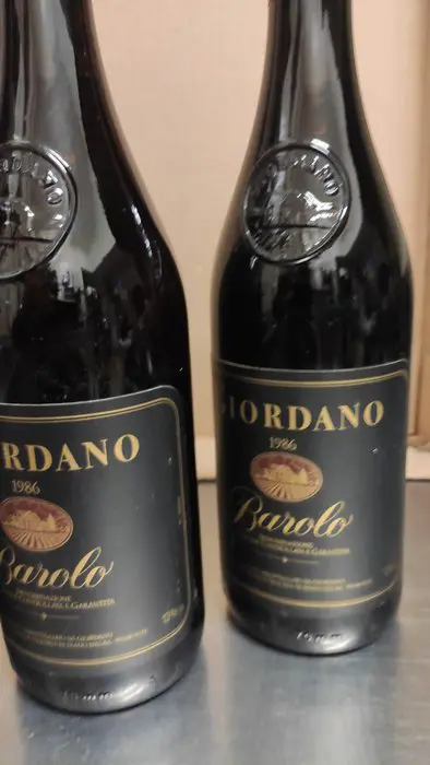 1982, 1984, 1985, 1986 x2 & 1987 Giordano - Piëmont - 6 Flessen (0.75 liter)