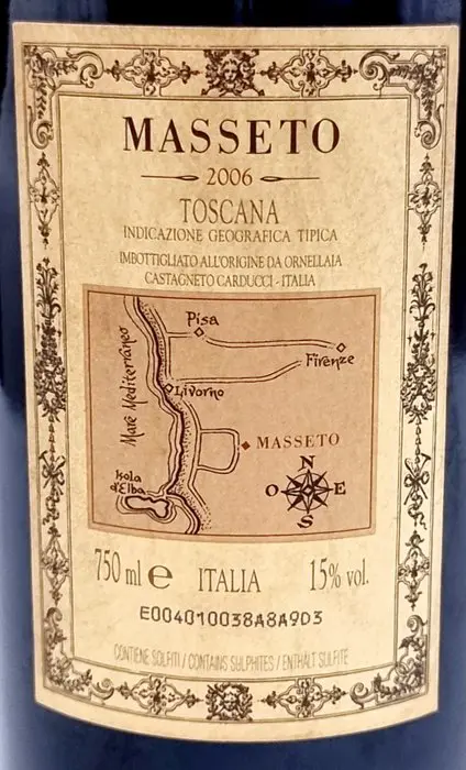 2006 Masseto - Bolgheri - 1 Fles (0,75 liter)