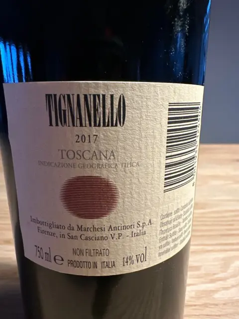 2017 Marchesi Antinori, Tignanello - Toscana IGT - 1 Flessen (0.75 liter)