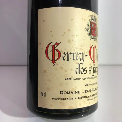 1985 Gevrey Chambertin 1° Cru "Clos Saint Jacques" - Domaine Fourrier - Bourgogne - 1 Fles (0,75 liter)