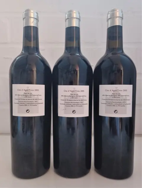 2005 Clos d'Agon Tinto - Catalunya - 3 Flessen (0.75 liter)