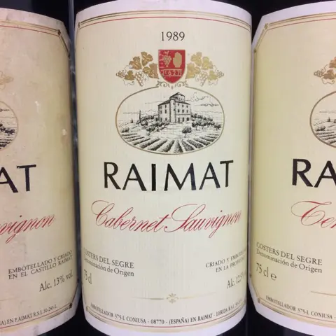 1985, 1987, 1989 Raimat, Cabernet Sauvignon & 1991 Raimat Tempranillo x3 - Costers del Segre - 6 Flessen (0.75 liter)
