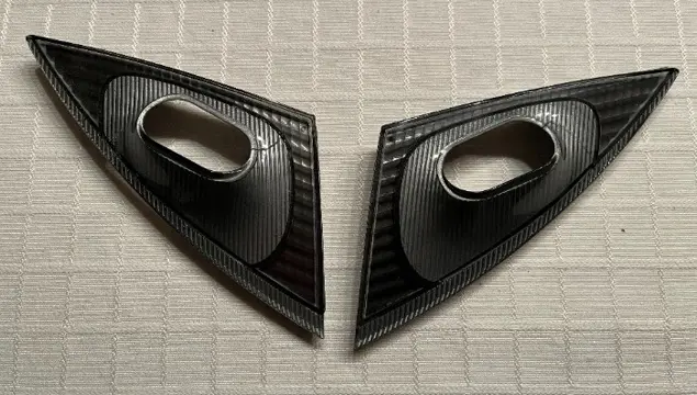 Porsche 996 / boxster afdekkapjes voor de koplampsproeirs