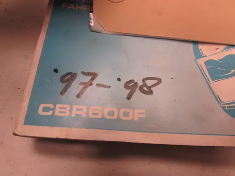 INSTRUCTIEBOEKJE Honda CBR 600 F 1995 - 1998