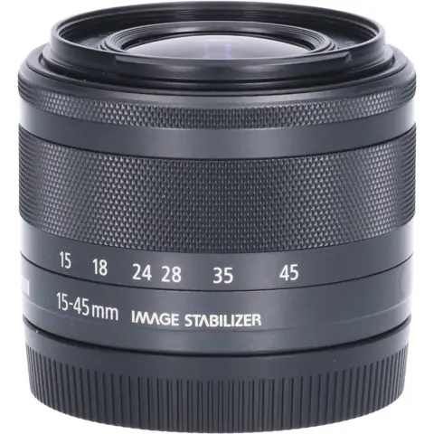Tweedehands Canon EF-M 15-45mm f/3.5-6.3 IS STM - Zwart CM1560