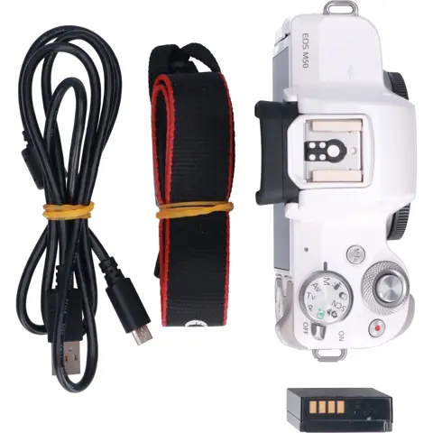 Tweedehands Canon EOS M50 Wit Body CM1824