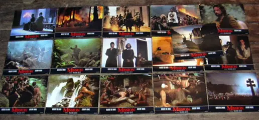 THE   MISSION     lobbycard set.
