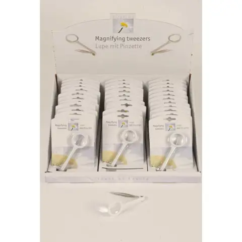 PINCET & VERGROOTGLAS NIEUW (een hand extra vrij)