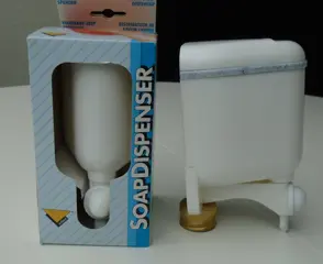 ZEEPDISPENSER WANDMONTAGE 350 ml 2 stuks NIEUW.