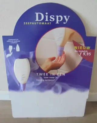 VOLLE DOOS ZEEPDISPENSER DISPY INCL HANDZEEP WANDMONTAGE 16 STUKS 100% NATUURLIJK