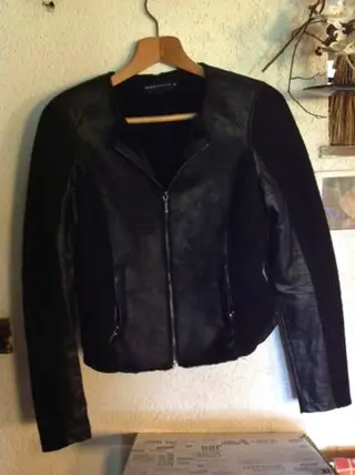 Expresso blazer jasje, maat 38 - i.p.st. - Sluit met rits - gedeelte leerlook - 22,50