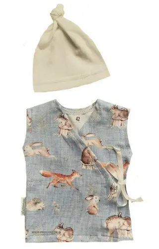 Prematurenhemdje en mutsje