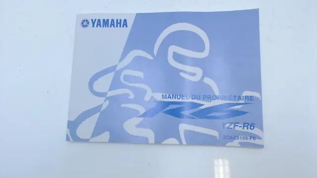 INSTRUCTIEBOEKJE Yamaha YZF R6 2006 - 2007