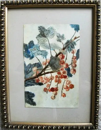 Bessen jaren 50 - M Terpstra - aquarel