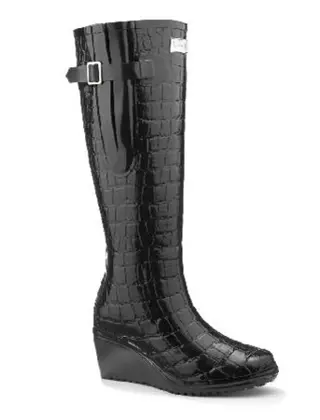 WedgeWelly regenlaarzen sleehaklaarzen