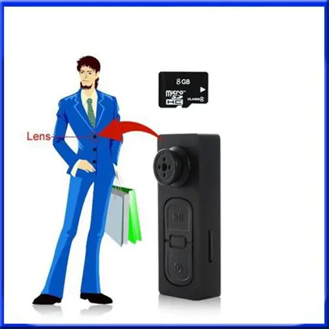 Spy knoop + 8GB KAART verborgen camera