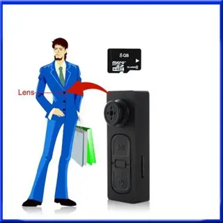 Spy knoop + 8GB KAART verborgen camera