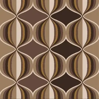 Retro creme beige bruin trendy vlies behang