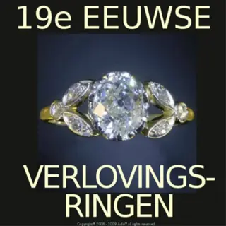 Expert antiek-juwelier verkoopt Art-nouveau verlovingsringen