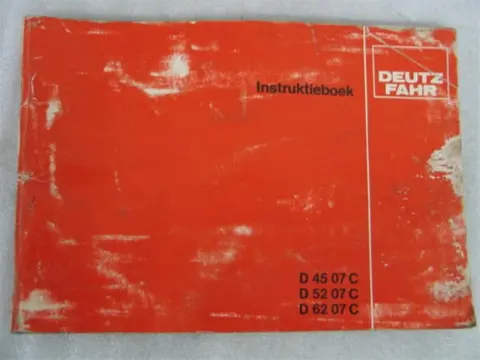 Manual Deutz D 4507C -5207C -6207C