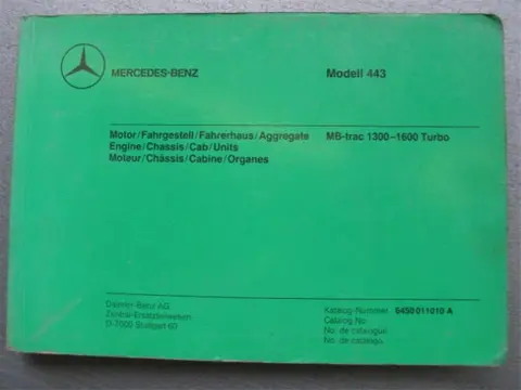 Manual MB-trac 1300, 1400, 1600 (all turbo), modell 443
