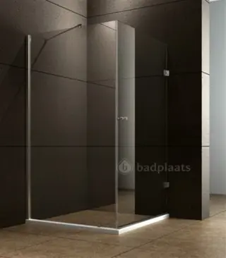Douchewand Chicago douchecabine vierkant 80x80cm douche wand
