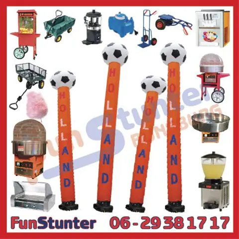 Orange EK VOETBAL AIRTUBES 6-8 meter goedkoop