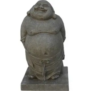 Staand Happy Boeddha Beelden Tuinbeeld 48cm