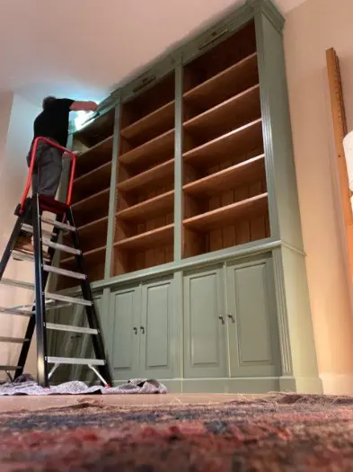 Landelijke Bibliotheekkast Inndoors Massief Hout