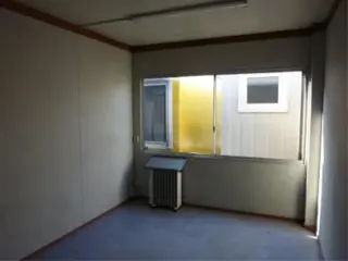 6x3 kantoor unit met keuken en toilet