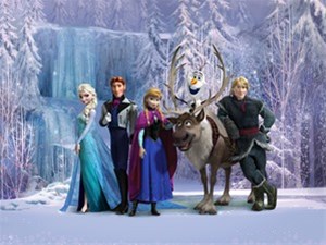 Fotobehang Frozen XL Muurdeco4kids