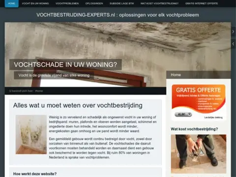 Vochtproblemen oplossen?