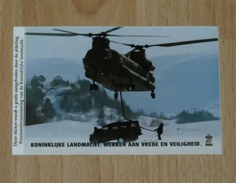 Sticker, Chinook, Koninklijke Landmacht, jaren'90.(1)