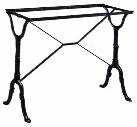 Gietijzer tafelonderstel rechthoek 80x36cm