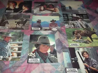 COMES A HORSEMAN lobbycard set.