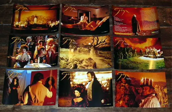 GOYA IN BORDEAUX lobbycard set.
