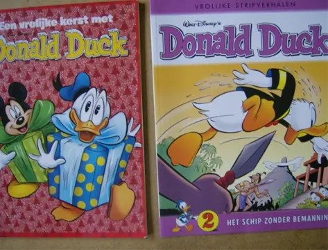 Donald duck vrolijke kerst en stripverhalen adv. 1027