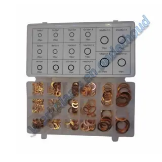 Assortiment koperringen 220 stuks (4-22mm)