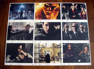 THE MATRIX REVOLUTIONS lobbycard set.