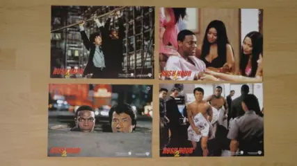 RUSH HOUR 2 lobbycard set.