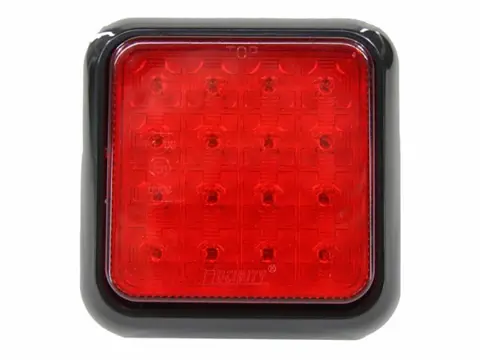 LED mistachterlicht 104x104 mm, 12/24V