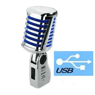 Blue ELVIS MD-56USB Vintage Vocal Microphone + USB-output