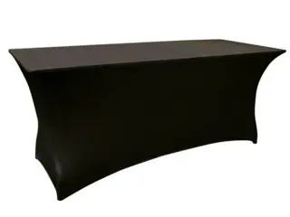 Tafelhoes stretch 180x76x74cm kleur zwart - tafelrok
