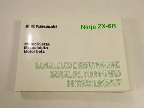 INSTRUCTIEBOEKJE Kawasaki ZX 6 R 2007 - 2008