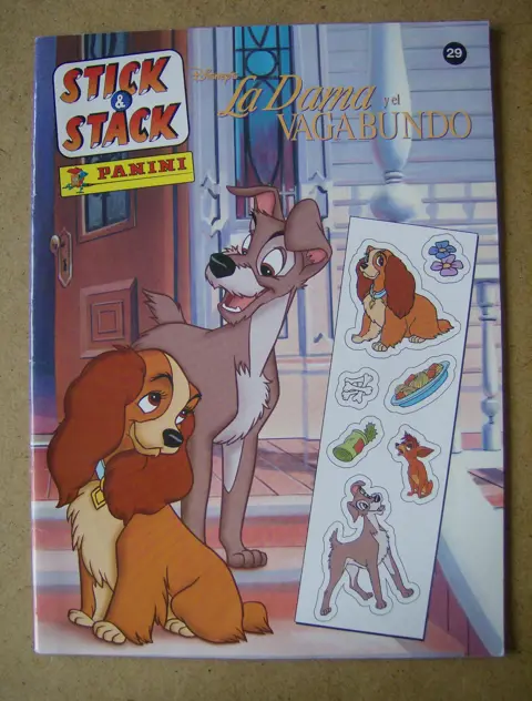 Lady en vagebond spaans stickerboek adv 3745