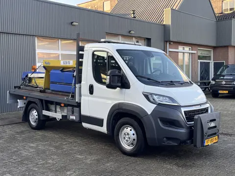 Peugeot Boxer 2.2 HDI Winterdienst Zoutstrooier Nido Open laadbak Airco Trekhaak Open laadbak Nido a
