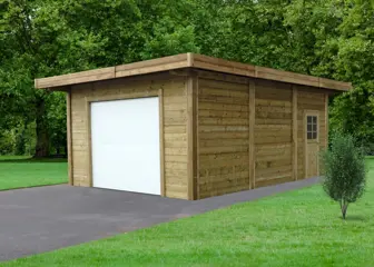 Tuinhuis-Carport geïmpregneerd (S7756): 5064 x 7064mm