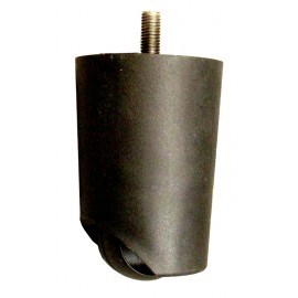 Kunststof meubelpoot met wiel 110mm
